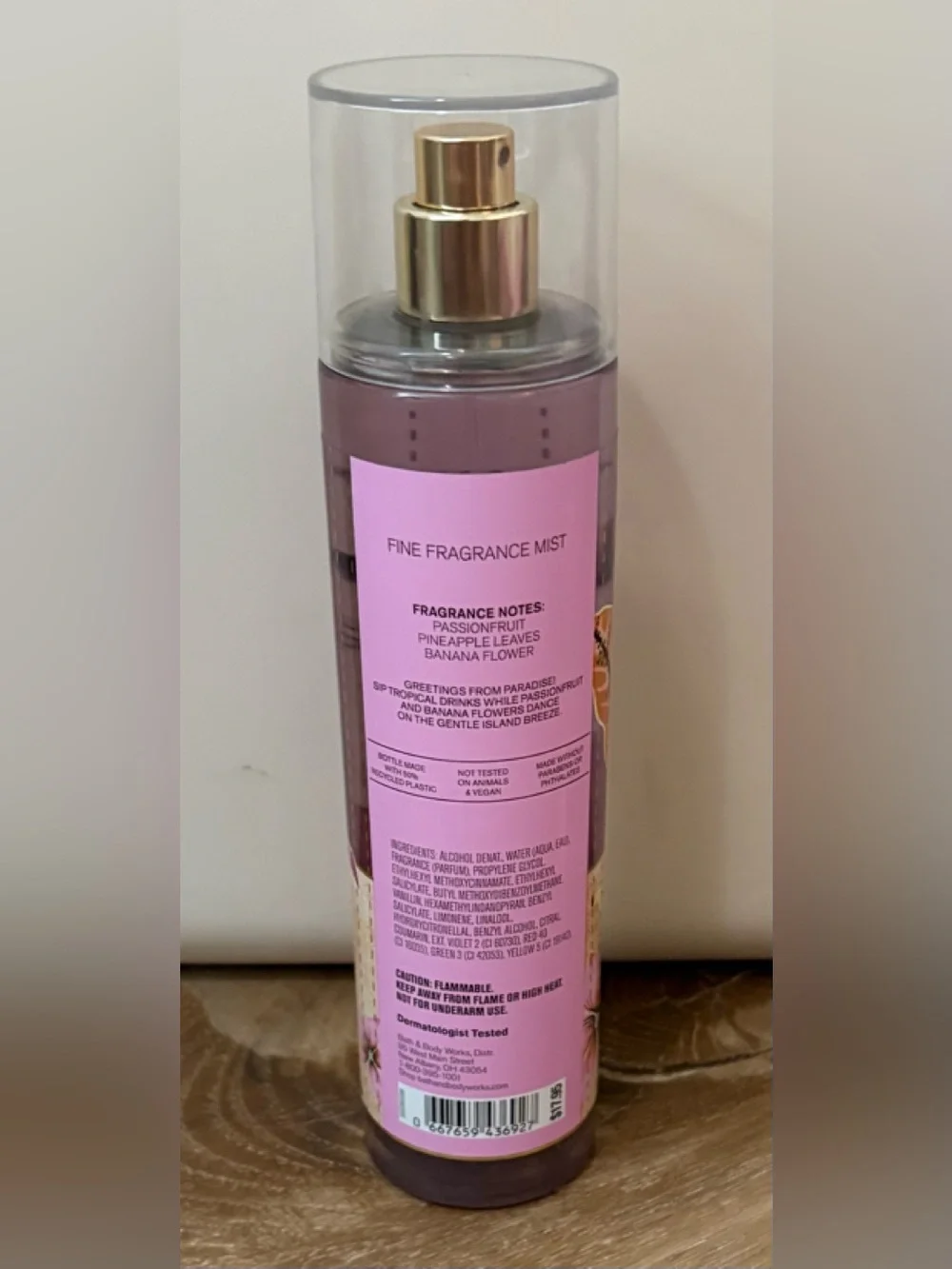 BATH & BODY WORKS BAHAMAS PASSIONFRUIT & BANANA FLOWER FRAGRANCE MIST 8 OZ. NEW